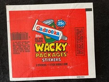 1985 TOPPS WACKY PACKAGES WAX PACK WRAPPER 0-450-21-01-4 RED EXCELLENT CONDITION