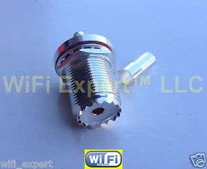 10 srebrnych SO239 UHF żeńskich grodzi Zacisk lutowniczy RG58 RG142 RG400 LMR195 LMR200 - Zdjęcie 1 z 5