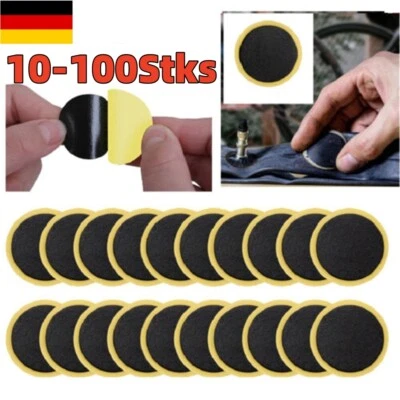 10-100x Bike Fahrrad Selbstklebende Flickzeug Glueless Schlauch Reifen HOT DE