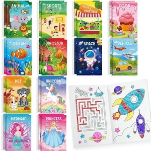 24 Coloring Books for Kids Party Favors Birthday Classroom Party Gifts - Picture 1 of 7