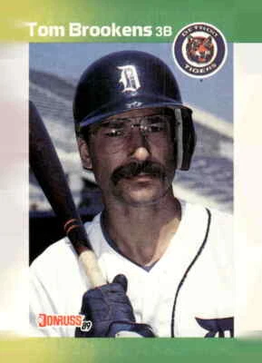 1989 Donruss #508a Tom Brookens - Image 1 of 2