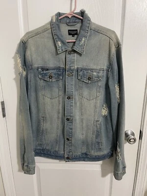 Request Premium mens Jean Jacket Size L Foto 1 de 4