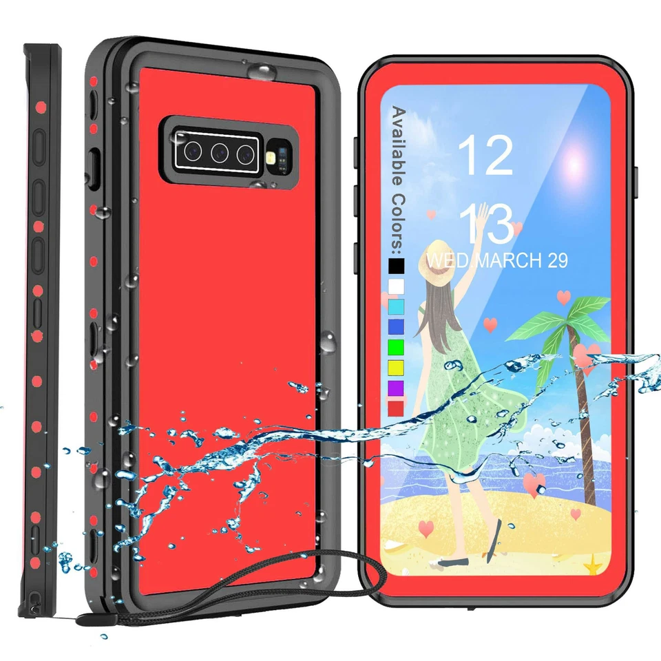 Водонепроницаемый ударопрочный чехол-протектор экрана для Samsung Galaxy S10 Plus - Изображение 1 из 4