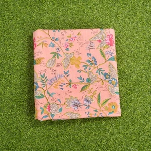 Indian 5Yard Fabric Cotton Handcrafted Hand Block Floral Print Multicolor Fabric - Picture 1 of 4
