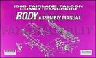 1968 Mercury Body Assembly Manual Comet Cyclone Montego MX Windows Locks Chrome