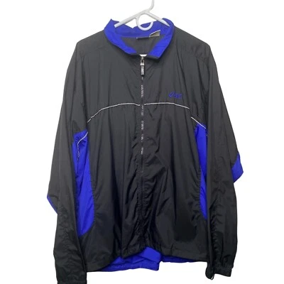 Chaqueta para hombre Asics ventilada talla XL azul cortavientos abrigo de lluvia cremallera completa correr Foto 1 de 4