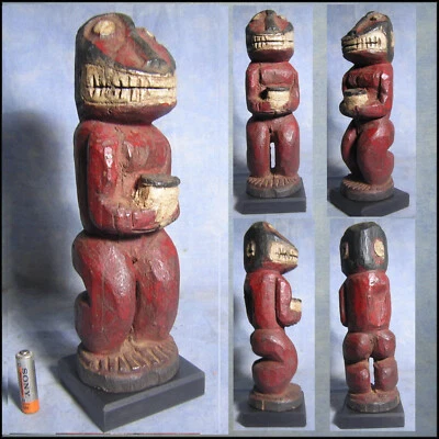 SINGE GBEKRE BAOULE rci AFRICANTIC art africain african statue africaine baule - Photo 1/4