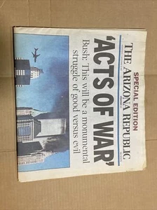 September 12 2001 Special Edition ACTS OF WAR  Arizona Republic 9/11 9-11 Terror - Picture 1 of 5
