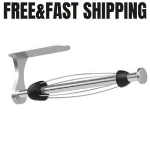 Under Cabinet Paper Towel Holder, Wall Mount, One-Handed Tear, Stainless Steel - Picture 1 of 6