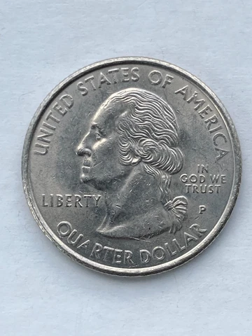 1999 P New Jersey Error Quarter Coin Die Crack Obverse base of neck Cover