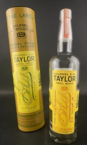 Colonel EH Taylor Jr Kentucky Bourbon Whiskey Small Batch Empty Bottle and Tube - Picture 1 of 20