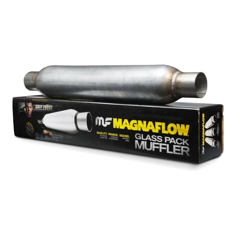 Silenciador de escape MagnaFlow 2.5" C/C 26" Cuerpo 4" Redondo Ajuste Universal Rendimiento Foto 1 de 4