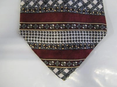 Corbata Enzo Felini SEDA 58 x 3,75 gris borgoña 14141 Foto 1 de 4