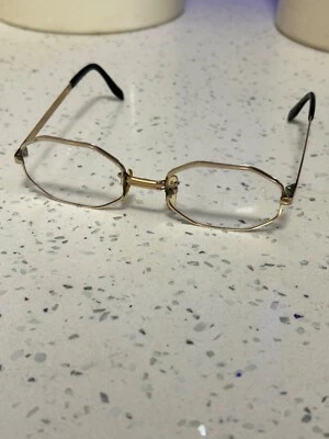 Sloane vintage 12kt GP octagon 60s hippie eyeglasses frames 42 20 142 - Image 1 of 4