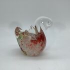 Swan Glass Paperweight Colorful Glass