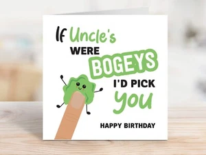 BIGLIETTO COMPLEANNO Gli zi erano spauracchi sceglierei te. Da nipote, nipote divertente AZ101 - Foto 1 di 6