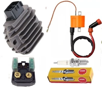 Starter Solenoid Relay Ignition Coil For Yamaha Bruin 250 YFM250  2005-2006 - Image 1 of 4