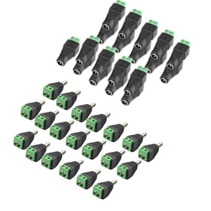 CABLE BALUN DE ALIMENTACIÓN MACHO HEMBRA 12V CC CONECTOR ADAPTADOR ENCHUFE JACK PARA CÁMARA CCTV - Imagen 1 de 11