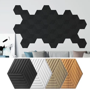 Art3d 33-Pieces 12" x 12" 3D Line Cube 3D Wall Panel, 32 Sq.ft/Case - Picture 1 of 41