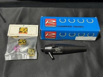 Novarossi On Road Muffler 2.5cc Engine #2.51 w REX Manifold New Made in Italy - Image 1 of 4