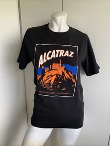 Alcatraz Golden Gate National Park Adult size Small black T-shirt - Picture 1 of 3