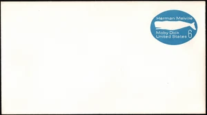 US Postal Stationery Scott # U554 Entire 6 Cents Blue Moby Dick Herman Melville - Picture 1 of 1