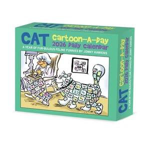Katze Cartoon-A-Day von Jonny Hawkins 2026 5,4" x 6,2" Box Kalender - Bild 1 von 6