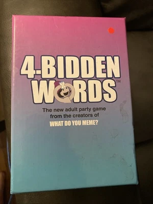 4-Bidden Words Adult Party Game from Creators of What Do You Meme? New Cond _B2 - Image 1 of 3