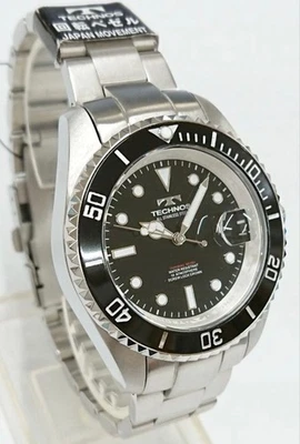 Reloj TECHNOS Buceo 39mm Acero Inoxidable 145g Con Fecha Diseño Clásico Foto 1 de 4