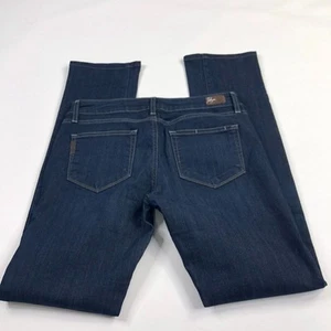 Paige Peg Straight 28 Tag (Actual 30W 31.5L) Denim Low Rise Jeans - Imagen 1 de 6