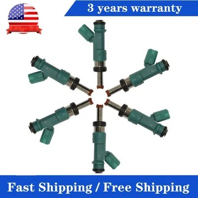 Inyector de combustible 6 piezas FJ1084 para Toyota Avalon 2013-2016 Highlander 3,5 L 2014-2016  Foto 1 de 4