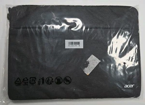 Neu ACER gepolsterte SCHUTZ LAPTOP HÜLLE TASCHE FÜR 15,6" COMPUTER Frontreißverschluss grau - Bild 1 von 2