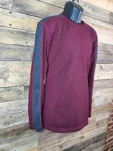 Arrow Sweatshirt XL Longsleeve Men Maroon Gray Lightweight Chest 42" Length 28" - Picture 1 of 9