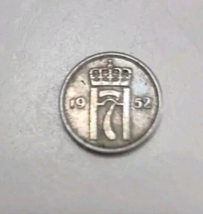 1952 10 ORE NORWAY COIN - FREE SHIPPING! - Picture 1 of 2
