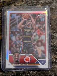 2023 Bronny James Topps Chrome McDonalds ROOKIE REFRACTOR #20 - LA Lakers USC - Picture 1 of 2