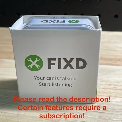 FIXD Wireless OBD2 Active Car Health Monitor / Diagnostic Scanner for iOS - READ - Image 1 of 4