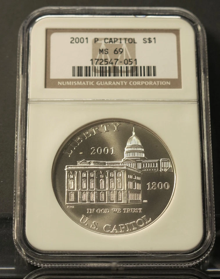 2001  P CAPITOL VISITOR CTR.  MS 69 NGC - Image 1 of 1
