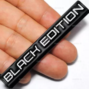Black Edition Logo Emblem Badge Car Rear Tailgate Decal Sticker Car Accessories - Foto 1 di 11