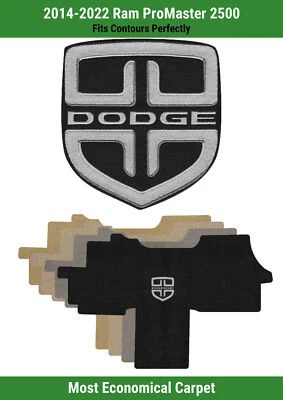 Tapete frontal Lloyd Velourtex para '14-22 Ram ProMaster 2500 com emblema Dodge - Imagem 1 de 4