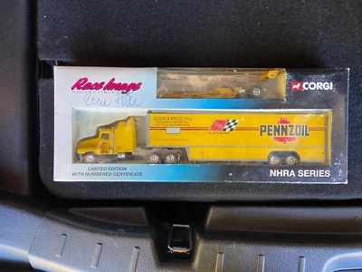 NHRA Eddie Hill Diecast Collectibles Race Image Corgi 1994 1/64Transporter AUTO! - Image 1 of 2