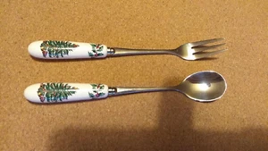 SPODE CHRISTMAS TREE TEASPOON & CAKE FORK XMAS LUNCH PUDDING VGC XMAS 2024 - Picture 1 of 1