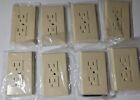 NEW in plastic-Set of 8 Child safety Sliding Electrical Outlet plug covers-tan