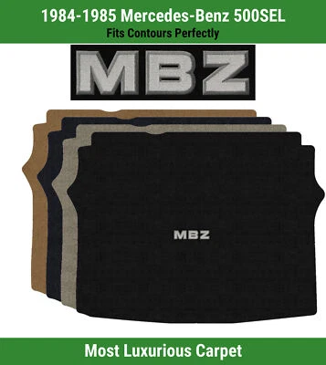 Alfombra de maletero Lloyd Luxe para Mercedes-Benz 500SEL 84-85 con logotipo de apliques MBZ Foto 1 de 4