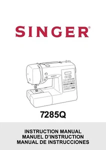 Máquina de coser Singer Patchwork - Modelo 7285Q - Instrucciones Manual del propietario - Imagen 1 de 4