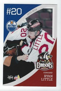 2013-14 Bakersfield Condors (ECHL) Ryan Little postcard