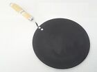 Longlife 28cm MS Non Stick Iron Traditional Roti Chappati Tava With Wooden Handl