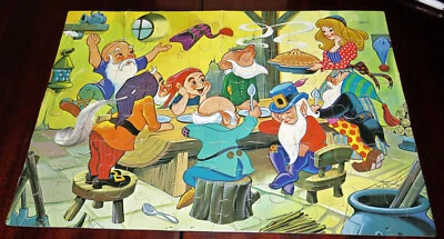 Storybook Jigsaw Puzzle Snow White and Seven Dwarfs Complete #4987 - Image 1 of 3