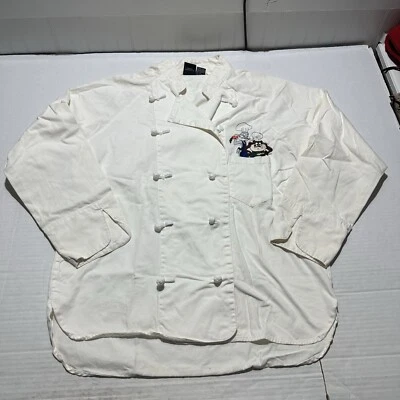 Vintage Looney Tunes Chef Coat Jacket Mens S/M Classic Taz Buggs Bunny Rare - Image 1 of 4