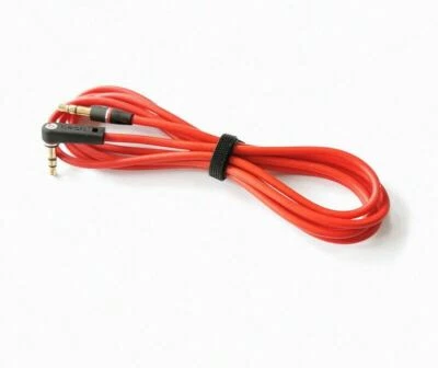 Red Audio Cable Cord Wire 3.5mm L Jack For Beats Dre Pro, Studio Solo 2  HD - Image 1 of 3