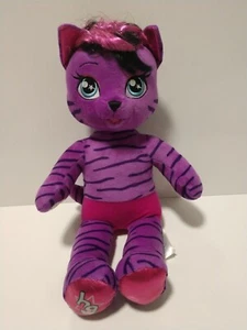 Build A Bear Honey Girls Teegan Purple Striped Tiger Cat 20" BABW - Picture 1 of 3
